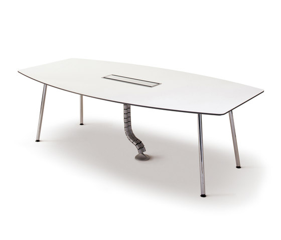 Next Conference table - 240x120 with corner legs and C-box | Mesas contract | Fora Form