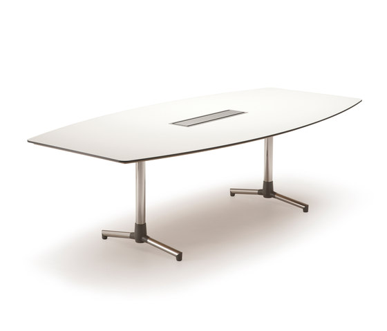 Next Conference table - 240x120 with T-leg and C-box | Objekttische | Fora Form
