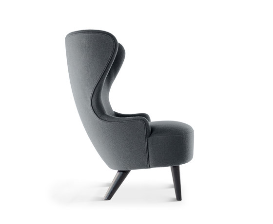 Micro Wingback Chair Black Leg Hallingdal 65 | Fauteuils | Tom Dixon