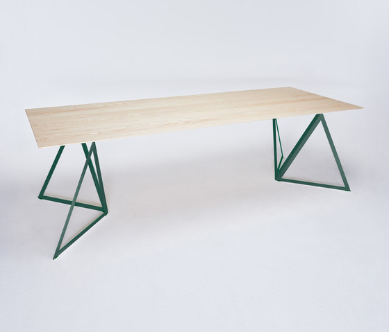 Steel Stand Table - moss green/ ash white | Dining tables | NEO/CRAFT