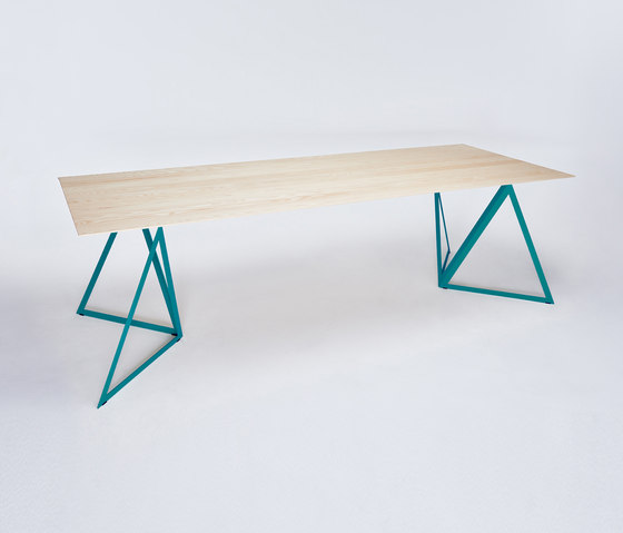 Steel Stand Table - ocean blue/ ash white | Dining tables | NEO/CRAFT