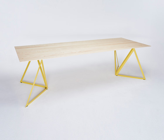 Steel Stand Table - lemon yellow/ ash white | Dining tables | NEO/CRAFT