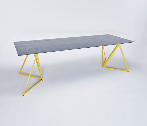 Steel Stand Table - lemon yellow/ ash black | Dining tables | NEO/CRAFT