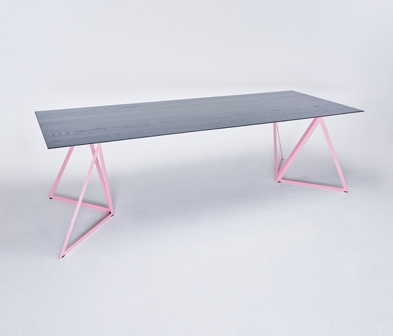 Steel Stand Table - hellrosa/ esche schwarz | Esstische | NEO/CRAFT