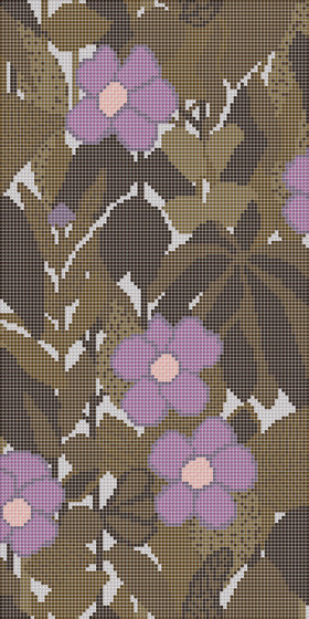 Decor Blooming | Little Ida Brown A 10x10 | Mosaicos de vidrio | Mosaico+