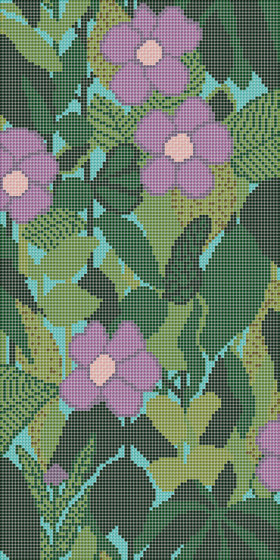 Decor Blooming | Little Ida Green B 10x10 | Mosaici vetro | Mosaico+