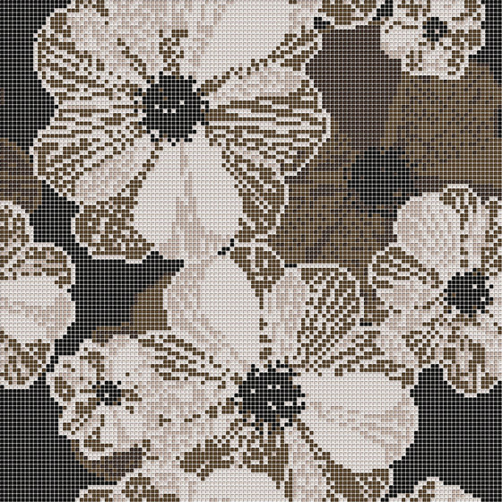 Decor Blooming | Poppy Suit Beige 10x10 | Glas Mosaike | Mosaico+