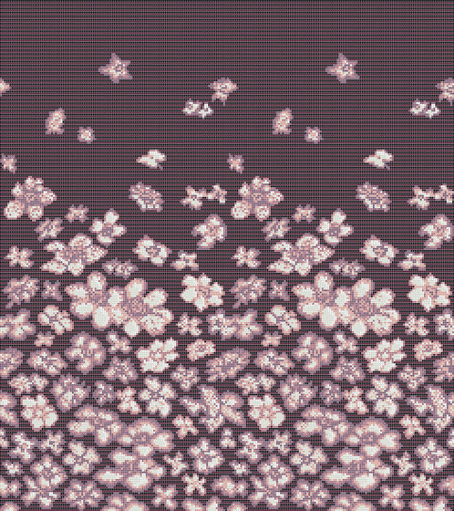 Decor Blooming | Wind Flowers Pink 10x10 | Mosaicos de vidrio | Mosaico+