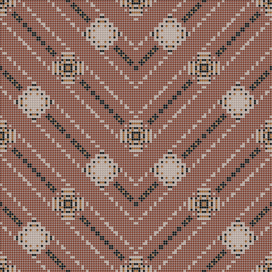 Decor Geometric | Carpet Red 10x10 | Mosaici vetro | Mosaico+