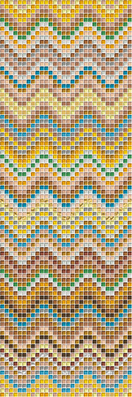 Decor Geometric | Knitting Oro 10x10 | Mosaïques verre | Mosaico+