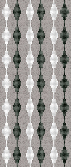 Decor Geometric | Diamond Smoke 15x15 | Glas Mosaike | Mosaico+
