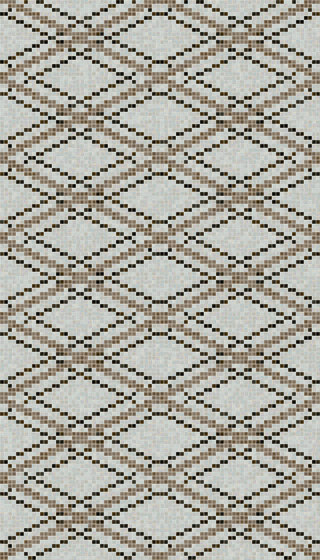 Decor Geometric | Grid Taupe 15x15 | Mosaïques verre | Mosaico+