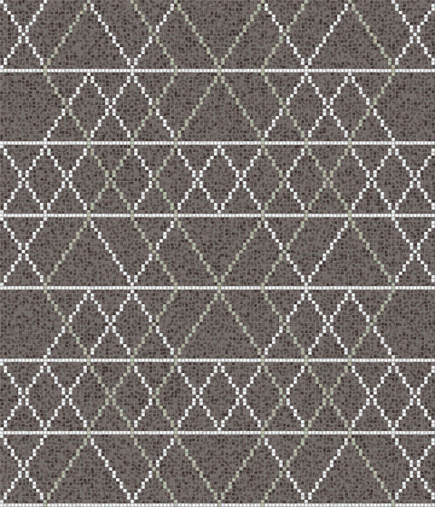 Decor Geometric | Wollen Grey 15x15 | Mosaïques verre | Mosaico+