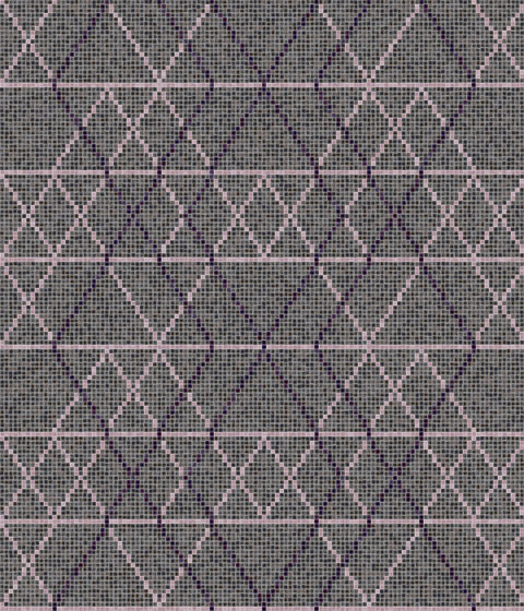 Decor Geometric | Wollen Lilac 15x15 | Mosaïques verre | Mosaico+