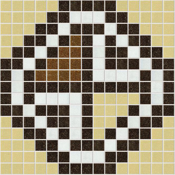 Decor Geometric | Squares Brown 20x20 | Mosaicos de vidrio | Mosaico+