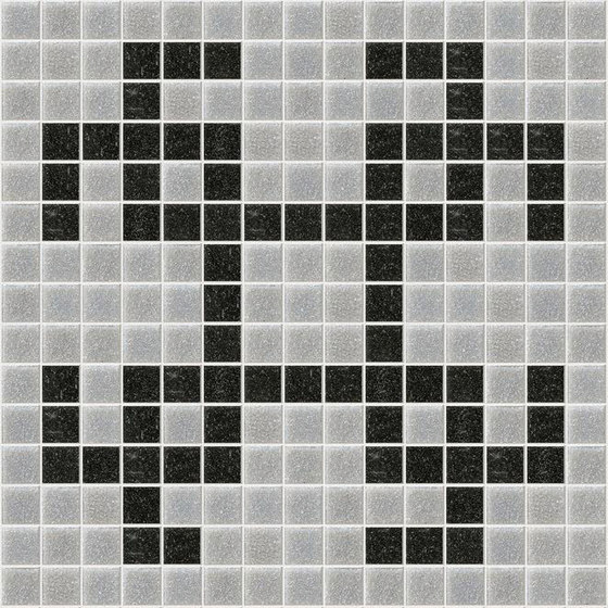 Decor Geometric | Squares Grey 20x20 | Glass mosaics | Mosaico+