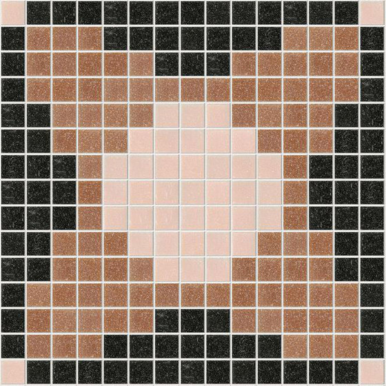 Decor Geometric | Squares Pink A 20x20 | Mosaicos de vidrio | Mosaico+