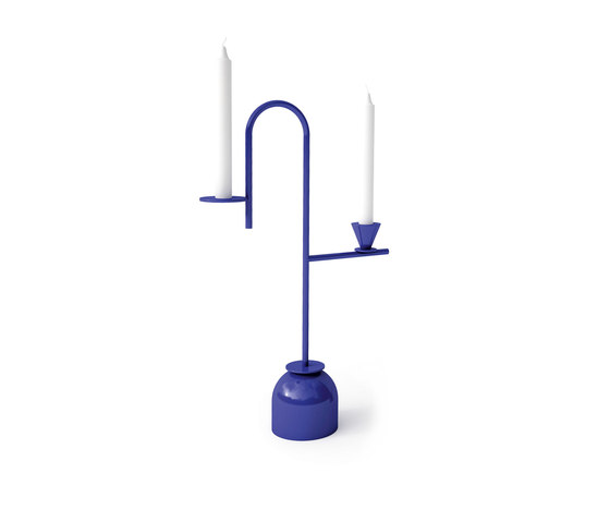 Blue Candleholders | Candelabros | Cappellini
