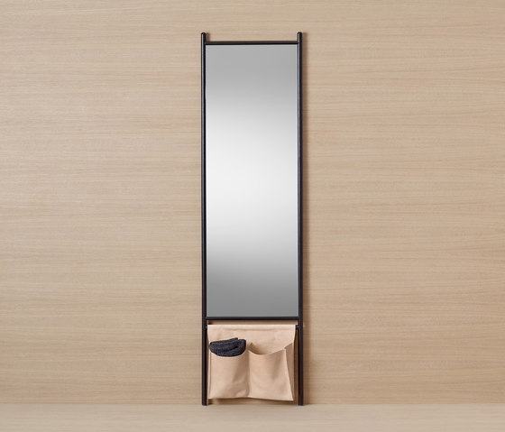 Mya | Grand miroir vertical | Porte-serviettes | burgbad