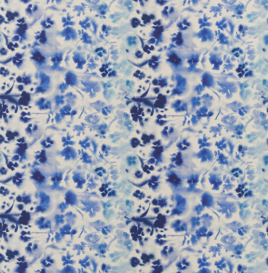 Majolica Prints | Strato – Cobalt | Tissus de décoration | Designers Guild