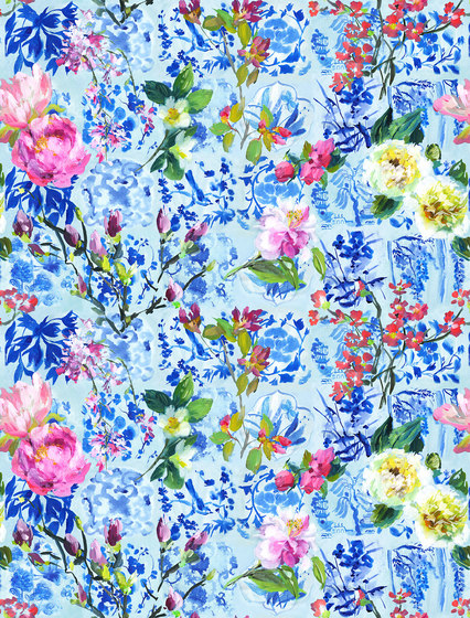 Majolica Prints | Majolica – Cornflower | Tessuti decorative | Designers Guild
