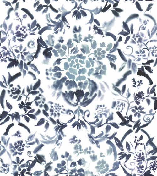 Majolica Prints | Cellini – Cobalt | Tissus de décoration | Designers Guild