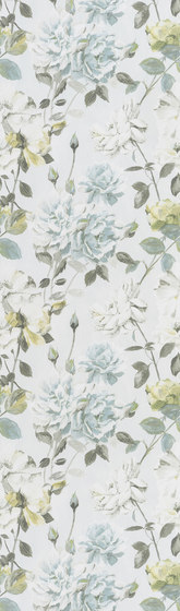 Jardin Des Plantes Wallpaper | Couture Rose - Duck Egg | Tejidos decorativos | Designers Guild