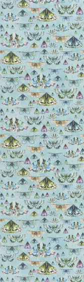 Jardin Des Plantes Wallpaper | Issoria - Jade | Tessuti decorative | Designers Guild