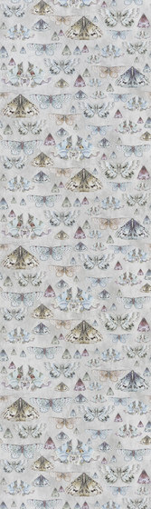 Jardin Des Plantes Wallpaper | Issoria - Zinc | Drapery fabrics | Designers Guild