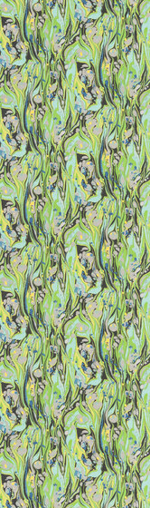 Jardin Des Plantes Wallpaper | Delahaye - Emerald | Drapery fabrics | Designers Guild