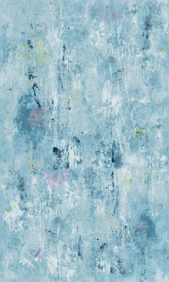 Jardin Des Plantes Wallpaper | Corneille - Slate Blue | Drapery fabrics | Designers Guild