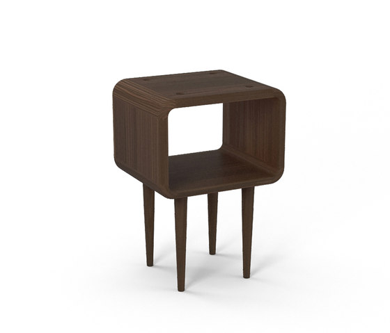 Teve | small - walnut - with recesses | Tables d'appoint | Wiinberg