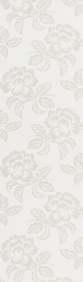 Majolica Wallpaper | Berettino – Ivory | Tissus de décoration | Designers Guild