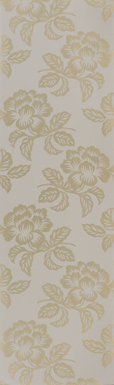 Majolica Wallpaper | Berettino - Gold | Drapery fabrics | Designers Guild