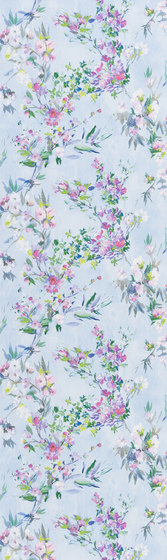 Majolica Wallpaper | Faience - Sky | Drapery fabrics | Designers Guild