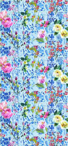 Majolica Wallpaper | Majolica – Cornflower | Tejidos decorativos | Designers Guild
