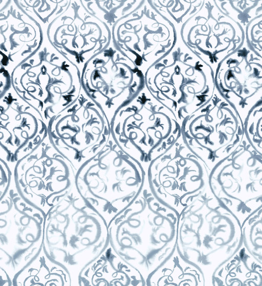 Majolica Wallpaper | Arabesque – Graphite | Tejidos decorativos | Designers Guild