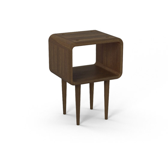 Teve | small - smoked oak - with recesses | Tables d'appoint | Wiinberg