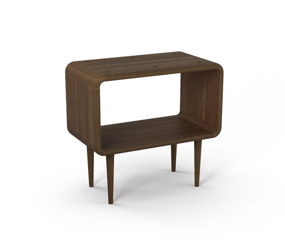 Teve | medium - smoked oak - with recesses | Tables d'appoint | Wiinberg
