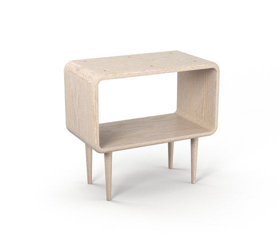 Teve | medium - oak white oil - with recesses | Tables d'appoint | Wiinberg