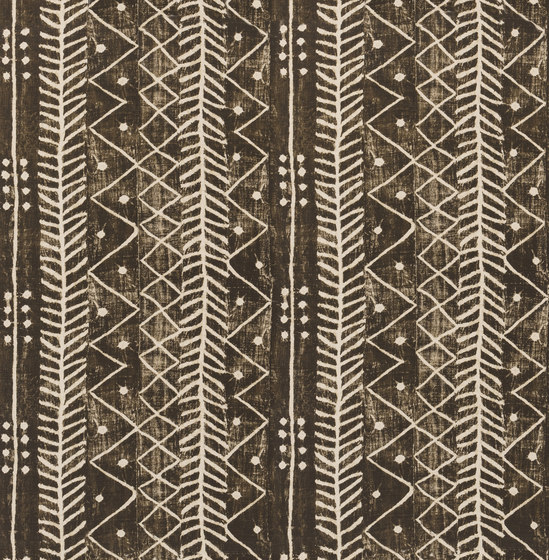 Signature Black Palms Fabrics | Galapagos Charcoal | Tessuti decorative | Designers Guild