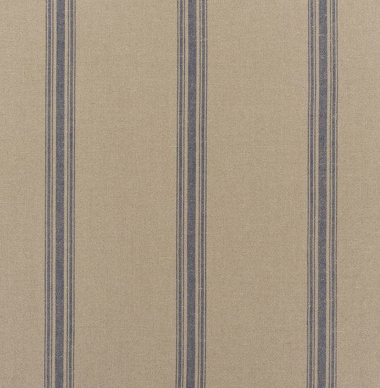 Signature Elizabeth Street Fabrics | Beauvais Grain Sack Dark Blue | Tessuti decorative | Designers Guild