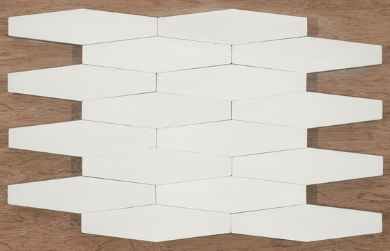 Long Hex - White | Piastrelle ceramica | Granada Tile