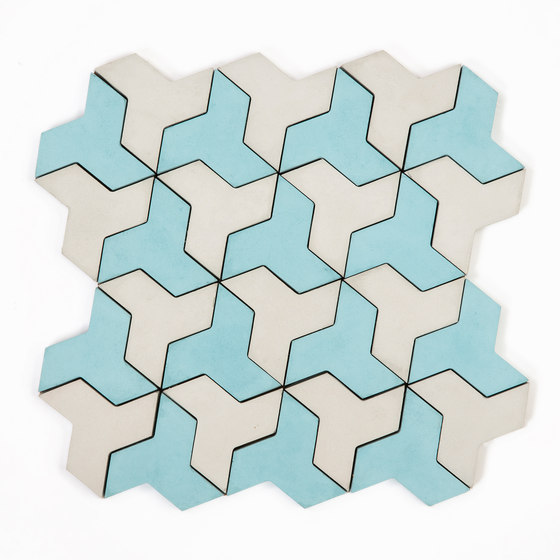 Discus - GreyAqua | Concrete tiles | Granada Tile