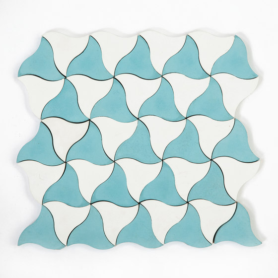 Kite-Aqua-White | Beton Fliesen | Granada Tile