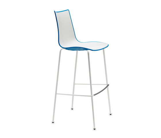 Zebra Bicolore barstool H. 80 | coated frame | Bar stools | SCAB Design