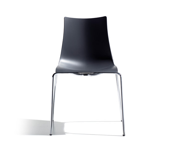 Zebra Tecnopolimero with 4-leg frame | Chairs | SCAB Design