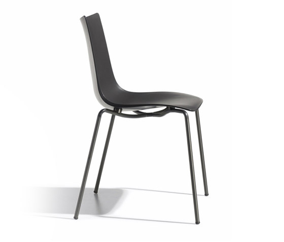 Zebra Tecnopolimero with 4-leg coated frame | Chairs | SCAB Design