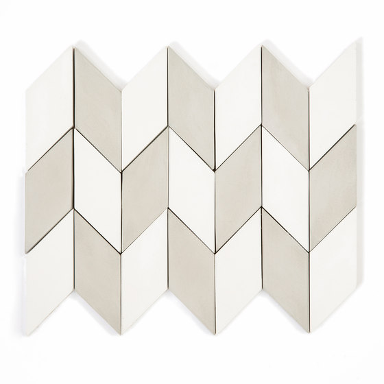 Short-Accordion-Hopscotch-white-grey | Concrete tiles | Granada Tile
