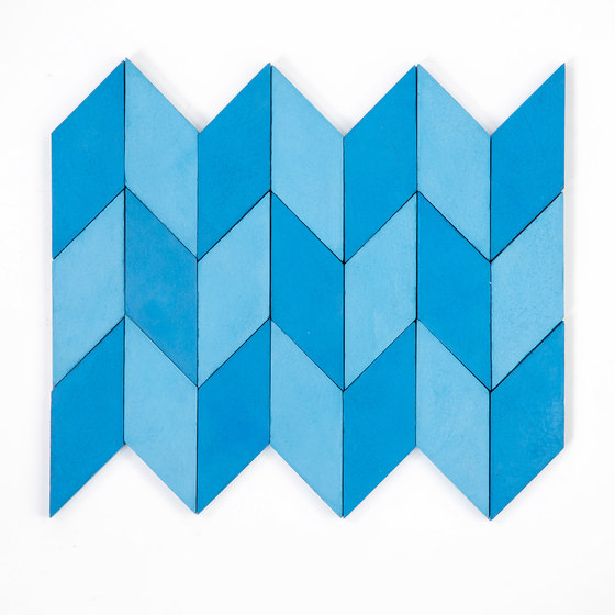 Short-Accordion-Hopscotch-blue-sky | Concrete tiles | Granada Tile